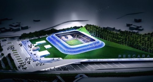 Il Pescara Calcio svela il concept del nuovo stadio sviluppato da Proger e Vaccarini 