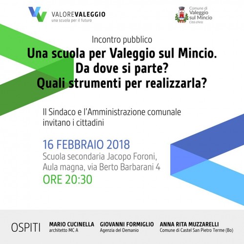 Il Comune di Valeggio sul Mincio studia come fare una scuola primaria nuova e innovativa