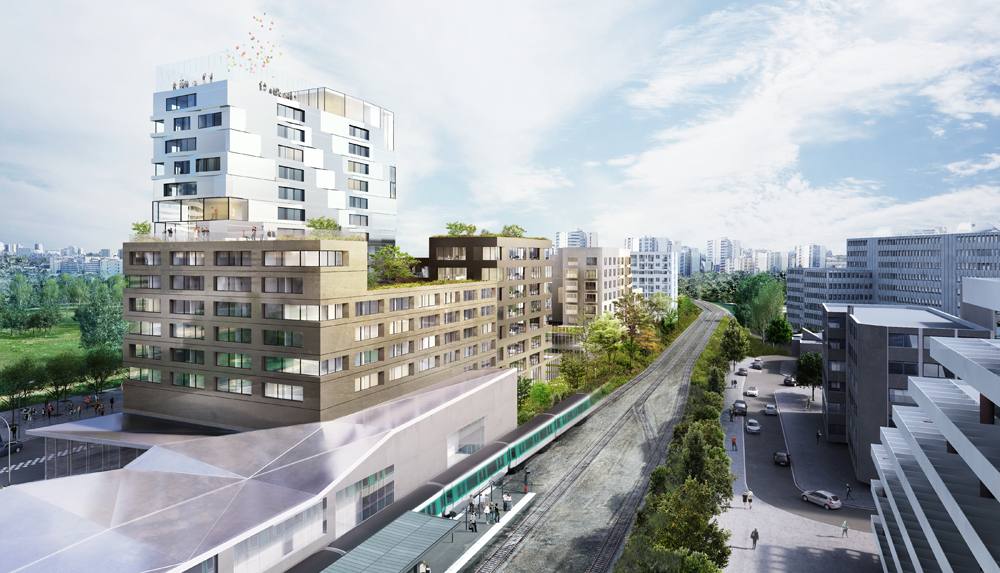 Complesso mixed use con Nexity e 5+1AA dove arriverà la linea metro del Grand Paris