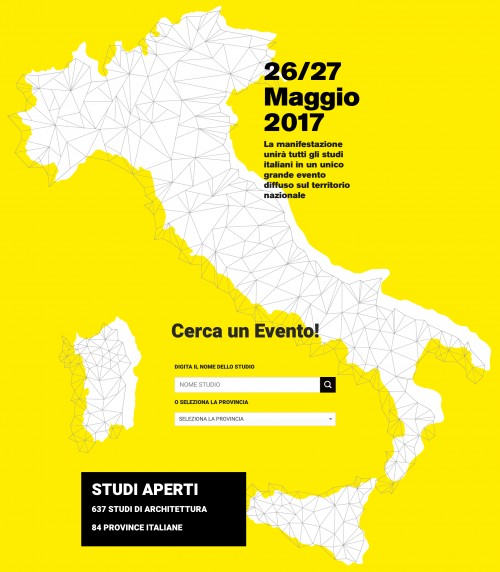 Gli architetti si raccontano con Open: 637 studi di architettura aperti in tutt’Italia 