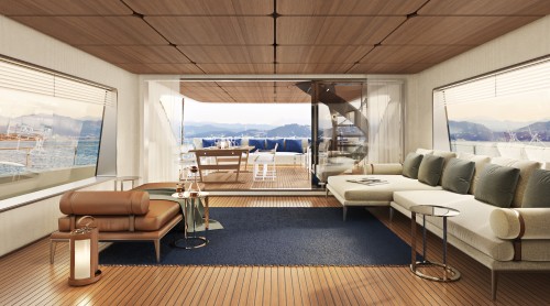 Un hotel a 5 stelle sull’acqua, ecco il nuovo yacht Citterio-Viel con Ferretti