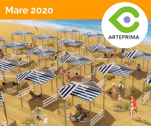 Arte, paesaggio e misura. Distanze sociali in spiaggia (senza barriere) con Mare 2020