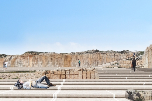 A Lampedusa (con Vincenzo Latina) un teatro e il memoriale delle migrazioni