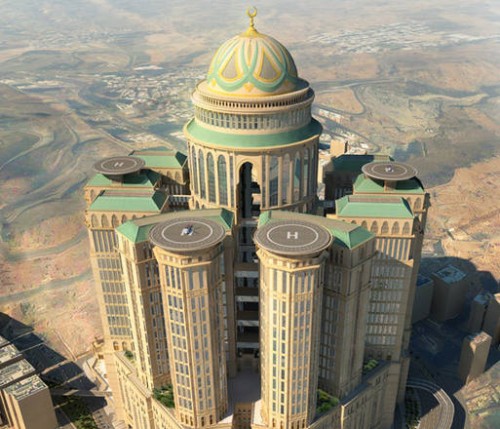 Un monumento per La Mecca: in costruzione l’hotel più grande del mondo