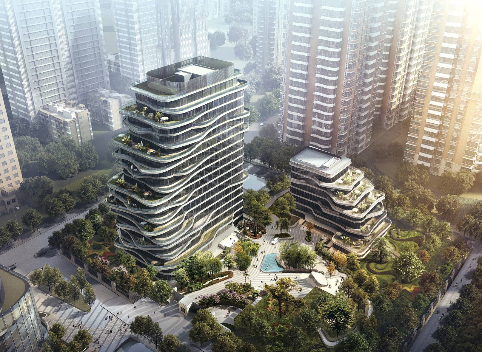 Giorgio Armani a Pechino per l’interior di un complesso di Mad Architects